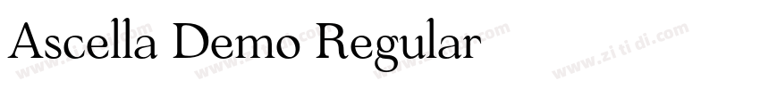 Ascella Demo Regular字体转换